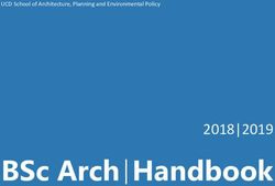 BSc Arch Handbook 2018|2019 - UCD School of Architecture, Planning and Environmental Policy - University College Dublin