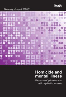 Homicide and mental illness - Perpetrators' prior contacts with psychiatric services - Summary of report 2020:7