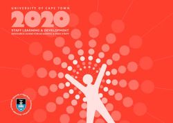 2020 STAFF LEARNING & DEVELOPMENT - RESOURCE GUIDE FOR ACADEMIC & PASS STAFF - hr@uct.