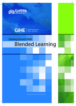 Blended Learning Getting Started With
