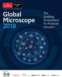 Global Microscope 2018 - The Enabling Environment for Financial Inclusion - Ministerio de Economía