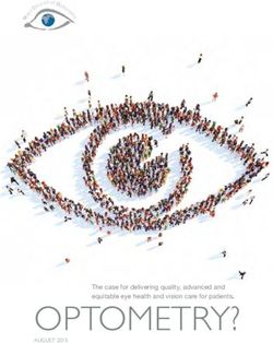 OPTOMETRY? why AUGUST 2015