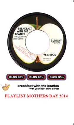 PLAYLIST MOTHERS DAY 2014