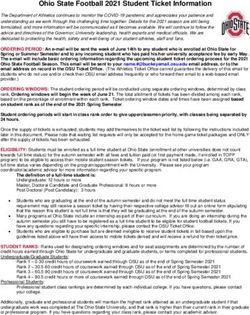Ohio State Football 2021 Student Ticket Information