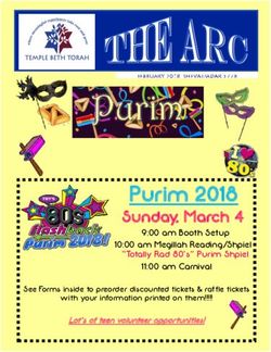 Purim 2018 Sunday, March 4 - Temple Beth Torah