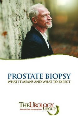 PROSTATE BIOPSY WHAT IT MEANS AND WHAT TO EXPECT The Urology Group