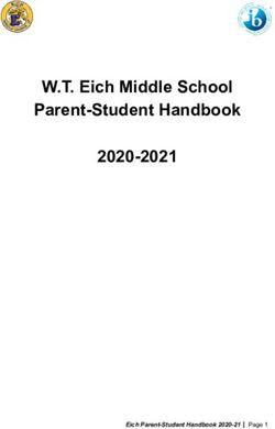 W.T. Eich Middle School Parent-Student Handbook 2020-2021 - Eich Parent-Student Handbook 2020-21