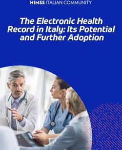 The Electronic Health Record in Italy: Its Potential and Further Adoption