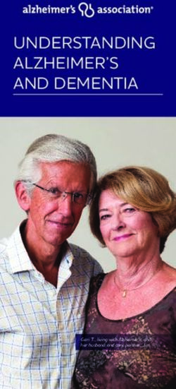 UNDERSTANDING ALZHEIMER'S AND DEMENTIA - Justice in ...