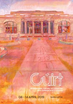 APRIL 2019 www.cuirt.ie - Cúirt International Festival of Literature