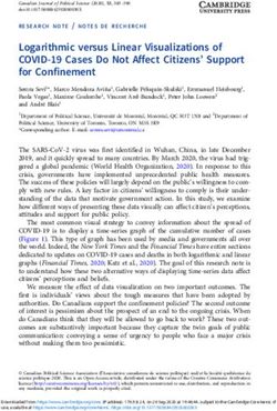 Logarithmic versus Linear Visualizations of COVID-19 Cases Do Not Affect Citizens' Support for Confinement