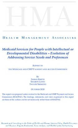 Medicaid Services for People with Intellectual or Developmental Disabilities - Evolution of Addressing Service Needs and Preferences - MACPAC