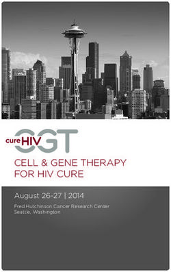 CELL & GENE THERAPY FOR HIV CURE - August 26-27