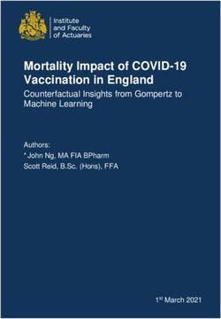 Mortality Impact of COVID-19 Vaccination in England - Counterfactual Insights from Gompertz to Machine Learning Authors: Institute ...