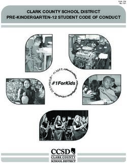 CLARK COUNTY SCHOOL DISTRICT PRE-KINDERGARTEN-12 STUDENT CODE OF CONDUCT - Clark County School ...