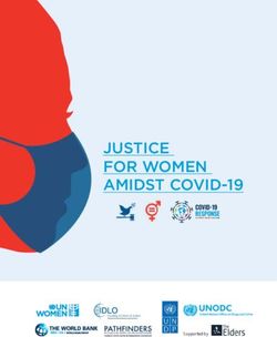 JUSTICE FOR WOMEN AMIDST COVID-19 - Supported by - UNDP