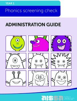 ADMINISTRATION GUIDE Phonics screening check - YEAR 1 - AISSA