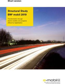 Structural Study BWe mobil 2019 - Short version Transformation through electric mobility and prospects offered by digitalisation - e-mobil BW
