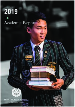 2019 Academic Report - Brisbane Boys' College