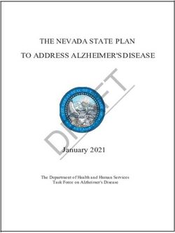 DRAFT - THE NEVADA STATE PLAN TO ADDRESS ALZHEIMER'S DISEASE - The Department of Health and Human Services - Aging and Disability Services Division