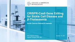 CRISPR-Cas9 Gene Editing for Sickle Cell Disease and β-Thalassemia - Sarah Cannon Research Institute