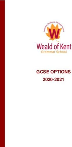 GCSE OPTIONS 2020-2021 - Weald of Kent Grammar School