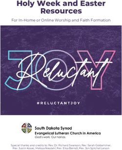 Holy Week and Easter Resources - For In-Home or Online Worship and Faith Formation - South Dakota Synod