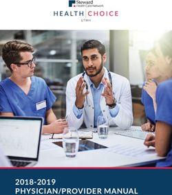 PHYSICIAN/PROVIDER MANUAL 2018-2019 - Health Choice Utah