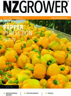 PERFECTION PEPPER - IN THIS ISSUE - Horticulture New Zealand