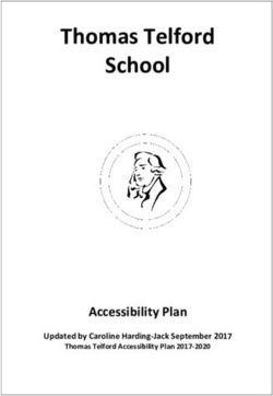 Thomas Telford School - Accessibility Plan Updated by Caroline Harding-Jack September 2017 - Accessibility Plan 2017-2020