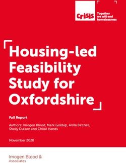 Housing-led Feasibility Study for Oxfordshire - Full Report Authors: Imogen Blood, Mark Goldup, Anita Birchall, Shelly Dulson and Chloë Hands