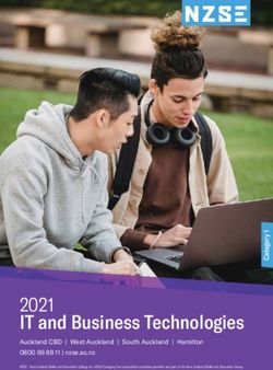 IT and Business Technologies 2021