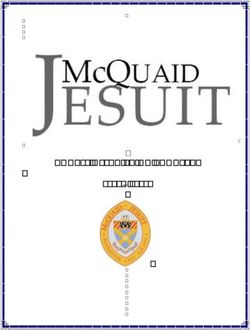 COURSE DESCRIPTION BOOKLET 2019 2020 - MCQUAID JESUIT