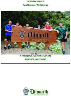 DILWORTH SCHOOL - A HANDBOOK FOR NEW STUDENTS AND THEIR CAREGIVERS - Rural Campus / Te Haerenga