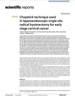Chopstick technique used in laparoendoscopic single site radical hysterectomy for early stage cervical cancer