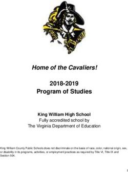 Home of the Cavaliers! - 2018-2019 Program of Studies