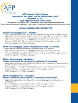SPONSORSHIP OPPORTUNITIES - AFP Greater Dallas Chapter