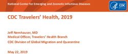 CDC Travelers' Health, 2019 - Jeff Nemhauser, MD Medical Officer, Travelers' Health Branch CDC Division of Global Migration and Quarantine May 22 ...