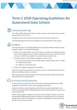 Term 2 2020 Operating Guidelines for Queensland State Schools