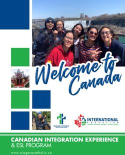C a CANADIAN INTEGRATION EXPERIENCE - ESL PROGRAM