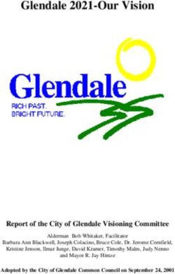 Glendale 2021-Our Vision - Report of the City of Glendale Visioning Committee - Glendale, WI