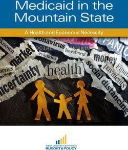 Medicaid in the Mountain State - A Health and Economic Necessity - WV Center on Budget and ...