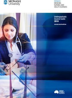 Undergraduate Course Guide 2018 - monash.edu/medicine MONASH MEDICINE, NURSING AND HEALTH SCIENCES - Monash University