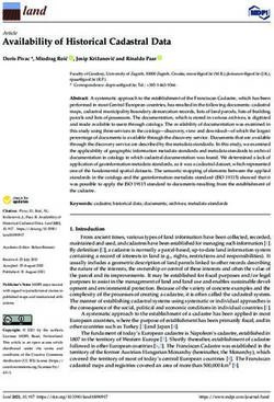 Availability of Historical Cadastral Data - MDPI