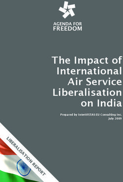 The Impact of International Air Service Liberalisation on India - Prepared by InterVISTAS-EU Consulting Inc. July 2009