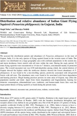 Distribution and relative abundance of Indian Giant Flying Squirrel (Petaurista philippensis) in Gujarat, India - Journal of Wildlife and Biodiversity