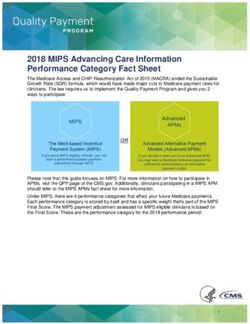 2018 MIPS Advancing Care Information Performance Category Fact Sheet - CMS.gov