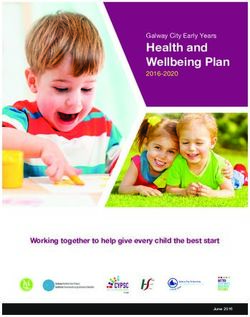Health and Wellbeing Plan - Galway City Early Years - Working together to help give every child the best start - Galway Healthy Cities