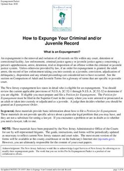 How to Expunge Your Criminal and/or Juvenile Record - NJ Courts