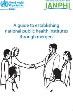 A guide to establishing national public health institutes through mergers - I